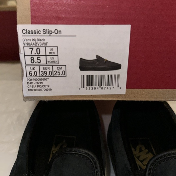 Classic slip on women’s vans black Vans ID - Picture 7 of 8